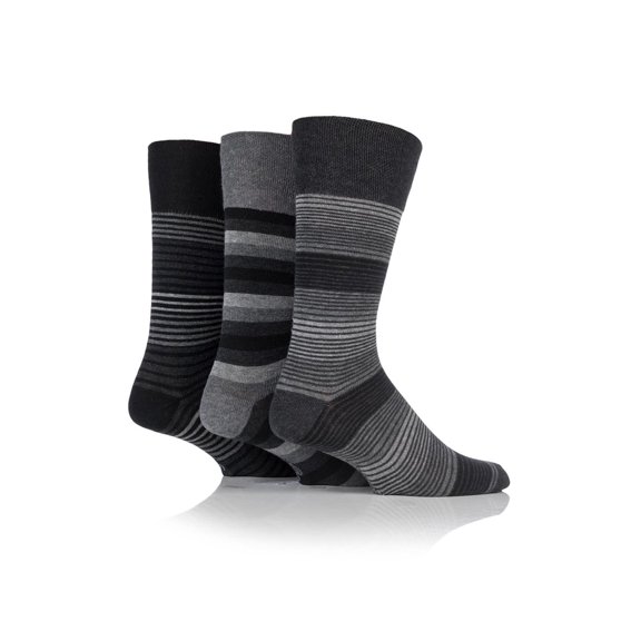 Men's Monochrome Stripe Crew Sock