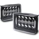 thumbnail image 1 of Par de faros LED en línea LED STORE de 4x6 pulgadas, color negro, 1 of 9