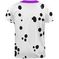 thumbnail image 2 of mardi gras dog dalmatian costume purple collar fleur de lis all over mens t shirt, 2 of 2