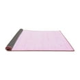 thumbnail image 2 of Ahgly Company Indoor Square Solid Pink Modern Area Rugs, 3' Square, 2 of 4