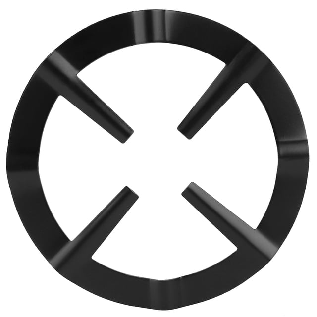 Dekaim Support de cuisinière Rond, Fer Inoxydable Noir Moka cafetière étagère Ronde poêle brûleur Support de Cuisine Outils