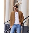 thumbnail image 5 of COOFANDY Mens Casual Blazer Slim Fit Suit Jacket Grey One Button Sport Coats & Blazers, 5 of 5