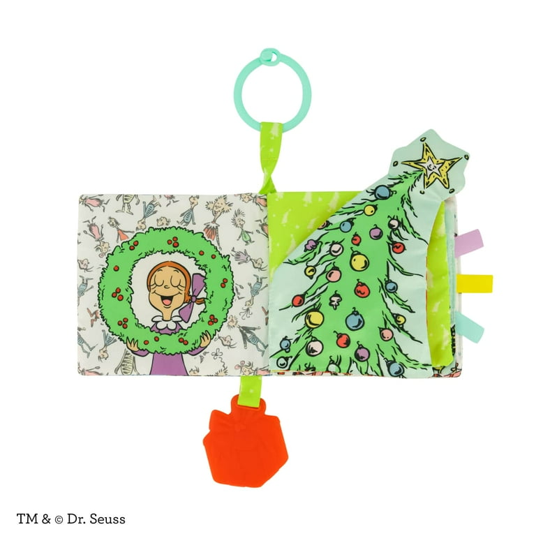 Infantino Lil' Explorer Soft Book, The Grinch Holiday Sensory Toy