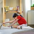 thumbnail image 2 of Kids Soccer Socks, 2 Pairs Sports Girls Boys Football Knee High Tube Socks Toddler Stripes School Uniform Stockings 3-6 Years, 2 of 5