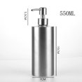 thumbnail image 2 of OULII 1Set Hand Soap Bottles with Pump in Silver for Advanced Design Settings, 2 of 8