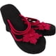 thumbnail image 3 of WORGEOUS Tacones altos Plataforma Zapatillas Moda Chanclas Pendiente antideslizante Resort Beach Sandalias anudadas rojas para mujer (talla 39), 3 of 9