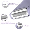 thumbnail image 4 of Rirool Bikini Trimmer for Women, 3-in-1 Electric Razor with LCD Display, Painless Body Hair Grooming Kit for Face, Legs, Underarms, Pubic Area, USB Rechargeable, Purple, 4 of 9
