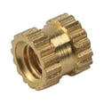 thumbnail image 6 of HOT M2 x 3mm Brass Cylinder Knurled Threaded Round Insert Embedded Nuts 100pcs, 6 of 8