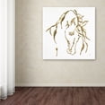 thumbnail image 3 of Trademark Fine Art 'Gilded Stallion on White' Canvas Art by Chris Paschke, 3 of 3