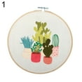 thumbnail image 1 of Opolski DIY Art Sewing Crafts Bonsai Plant Pattern Needlework Embroidery Starter Kit, 1 of 9