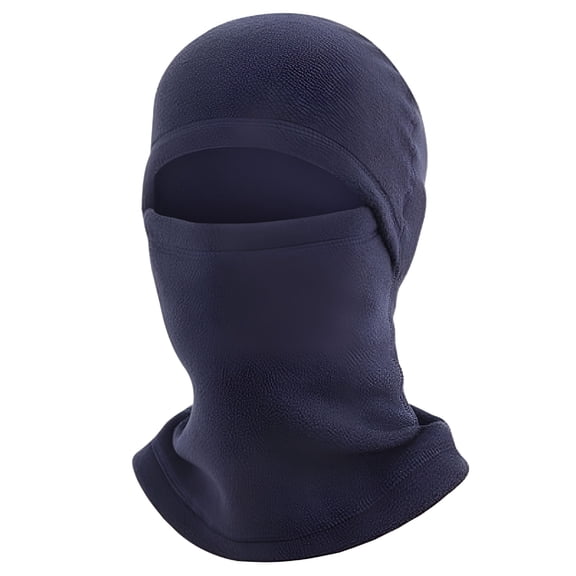 TELOLY Warm Beanies Hats Men & Women, Windproof Fleece Winter Hats, Soft Thermal Motorcycle Cycling Ski Hats Navy One Size
