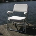 thumbnail image 5 of Wise 3316 Series Boaters Value Folding Deck Chair, White, 5 of 7