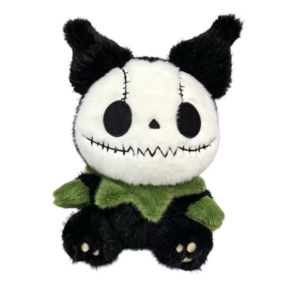 Jollyzo Halloween Skeleton Monster Plush Toys, 9.84" Spooky Stitched Bone Bunny Stuffed Toys, Perfect Decor for Halloween Parties and Spooky Themed Displays
