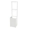 thumbnail image 1 of DYNWAVECA Basketball Storage Rack Kindergarten Ball Rack Portable Stable Sports Equipment Organizer Volleyball Storage Shelf for School White, 1 of 9