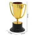 thumbnail image 2 of Juego de medallas de trofeos de 3 uds., medallas de trofeo de plástico dorado para premios deportivos de fiesta infantil, 2 of 4