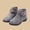 Gray, variant on Girls Winter Ankle Boots, Solid Color Warm Lined Soft Sole Fashion Versatile Outdoor Daily Casual Footwear Gray 11