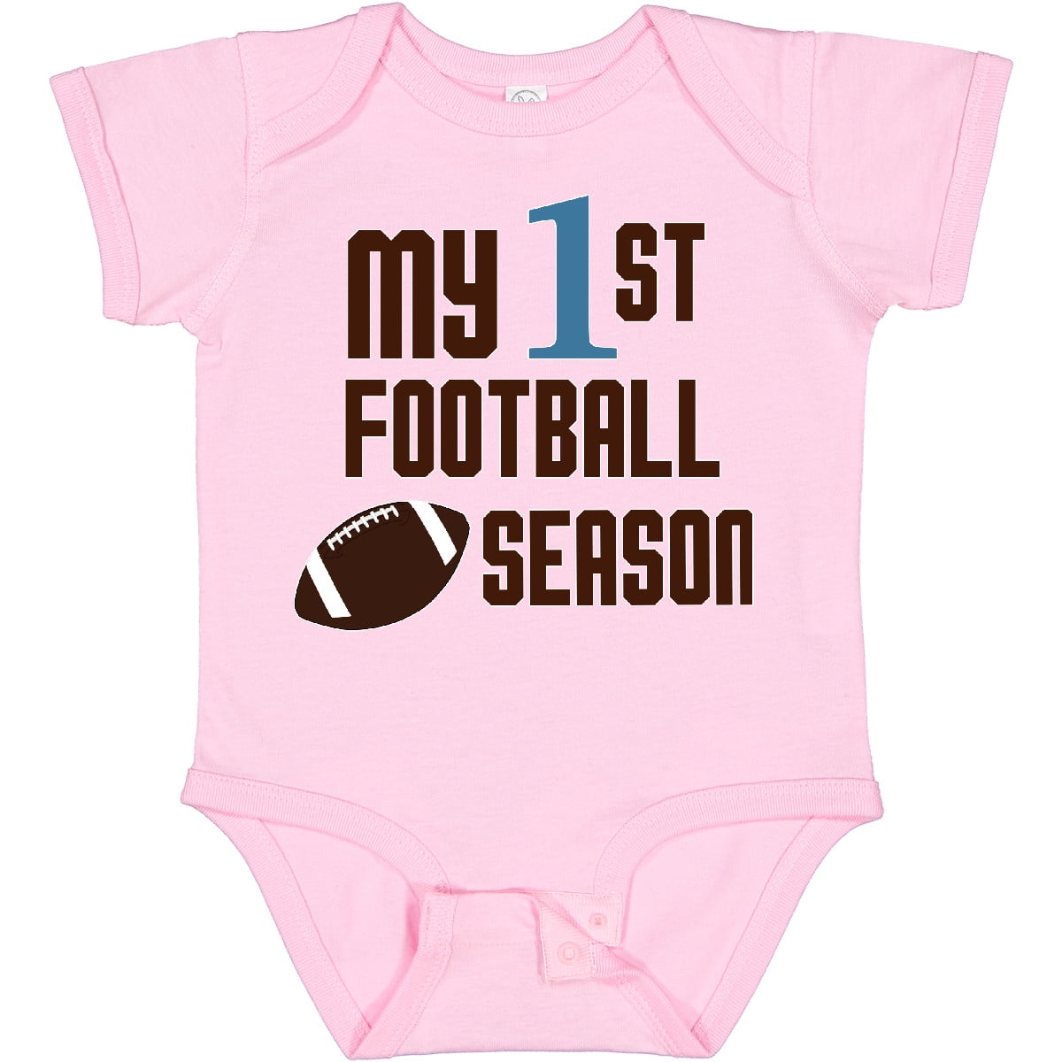 Inktastic My First Football Season Boys or Girls Baby Bodysuit