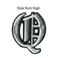 thumbnail image 1 of Gothic Letters Embroidery Iron On Patches Color Optional Alphabet Appliques For Clothing Decor, 1 of 6