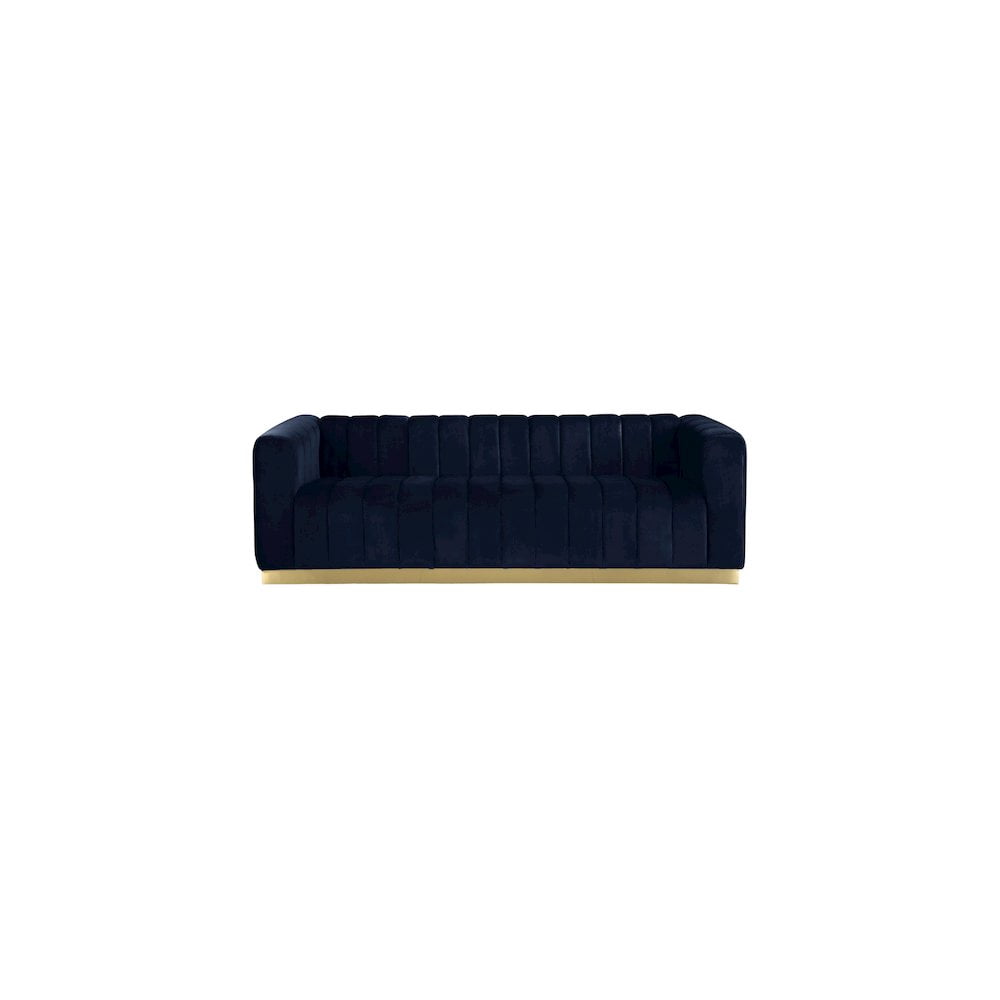 Meridian Furniture Marlon Navy Velvet Sofa