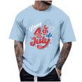 thumbnail image 2 of Tops para hombre, blusas y camisas de cuello redondo y manga corta para hombre, tops casuales de cuello redondo y manga corta con estampados especiales para hombre., 2 of 5