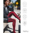 thumbnail image 6 of MeMoi Glasgow Plaid Cotton Blend Sweater Tights - Womens - Female (S/M, Red), 6 of 12