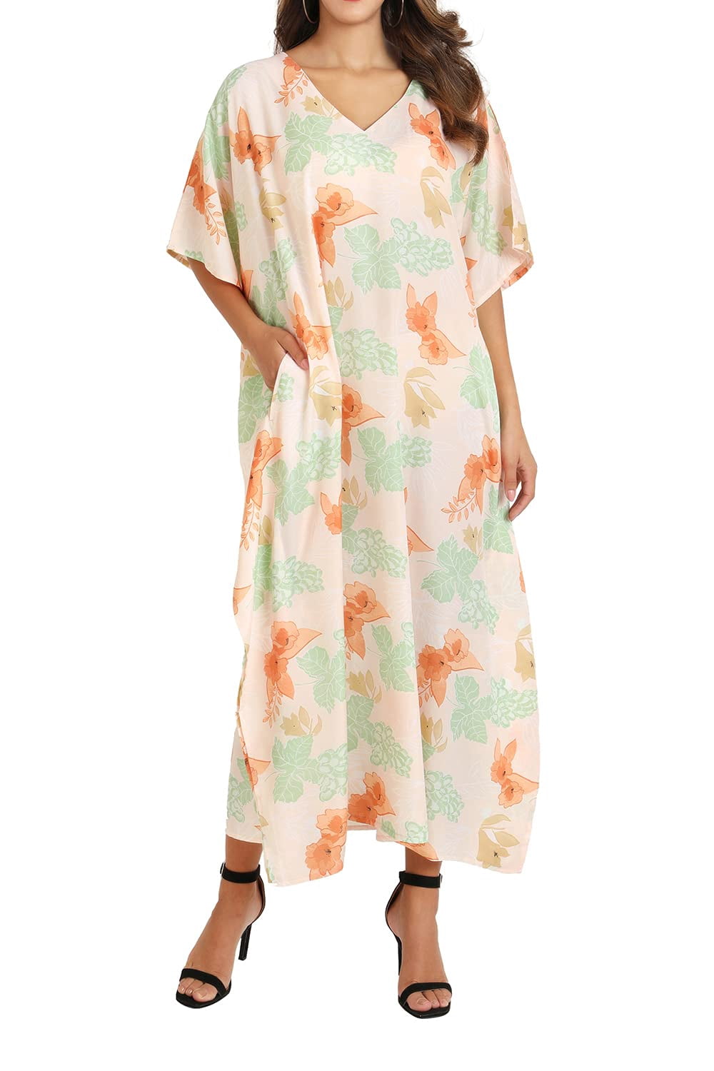 Miss Lavish London Solid Polyester Women Kaftan - Buy Miss Lavish London Solid Polyester Women Kaftan Online at Best Prices in India