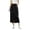 Black, variant on Bxsruta Womens Long Skirt Cotton Linen Midi Skirts Casual Flowy Skirt with Pockets and Elastic Waist