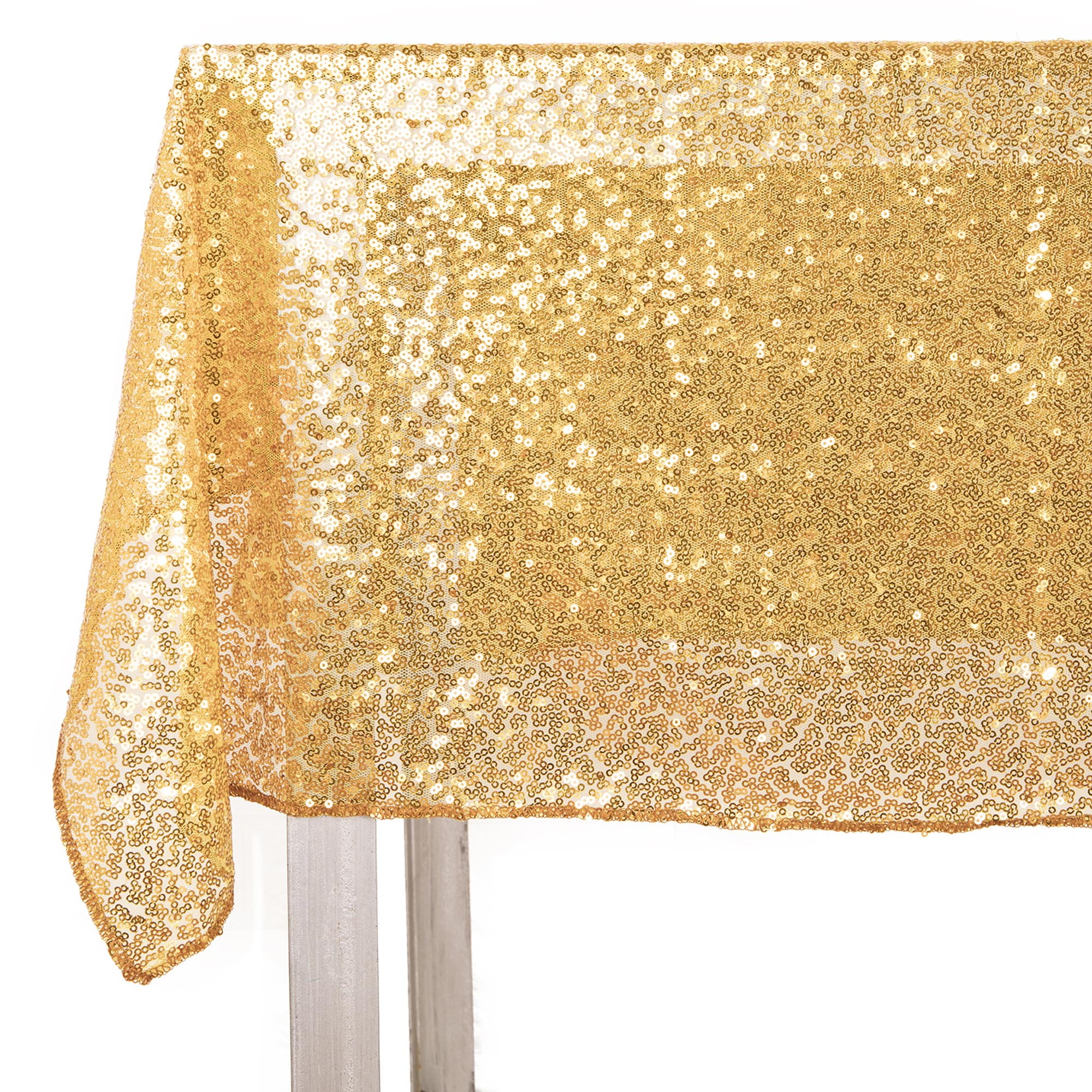 NK HOME Seamless Gold Sequin Tablecloth High Density Sequin Tablecloth