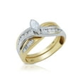 thumbnail image 4 of Rachel Koen Marquise Cut Diamond Engagement Ring Set 14K Yellow Gold 1.05Cttw, 4 of 10