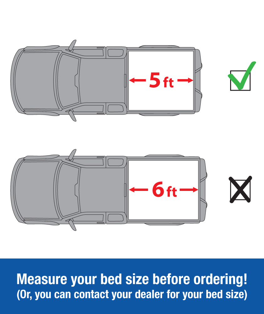 Tyger Auto T1 Soft Roll-up Truck Bed Tonneau Cover Compatible with 2016-2023 Toyota Tacoma | 5' (60") Bed | TG-BC1T9044