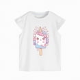 thumbnail image 4 of TOWED22 Kids Toddler Girl Sweet Summer Clothing 2 Piece Sleeveless Tank Shirts and Shorts Adorable Casual Sets with Pockets(White,1-2 Y), 4 of 5