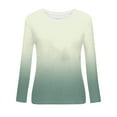 thumbnail image 5 of Hauts à Manches Longues pour Femmes T-Shirt Ample Imprimé Mode pour Femmes Blouse à Manches Longues Col Rond Hauts Décontractés T-Shirts à Manches Longues pour Femmes T-Shirts Longs pour Femmes T-Shirts pour Femmes Mode, 5 of 5