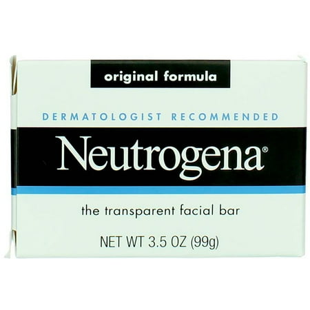 Neutrogena The Transparent Original Formula Facial Bar, 3.5 oz (6 Pack) (Bundle)