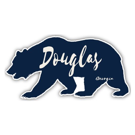 Douglas Georgia Souvenir 4-Inch Vinyl Decal Sticker Bear Design