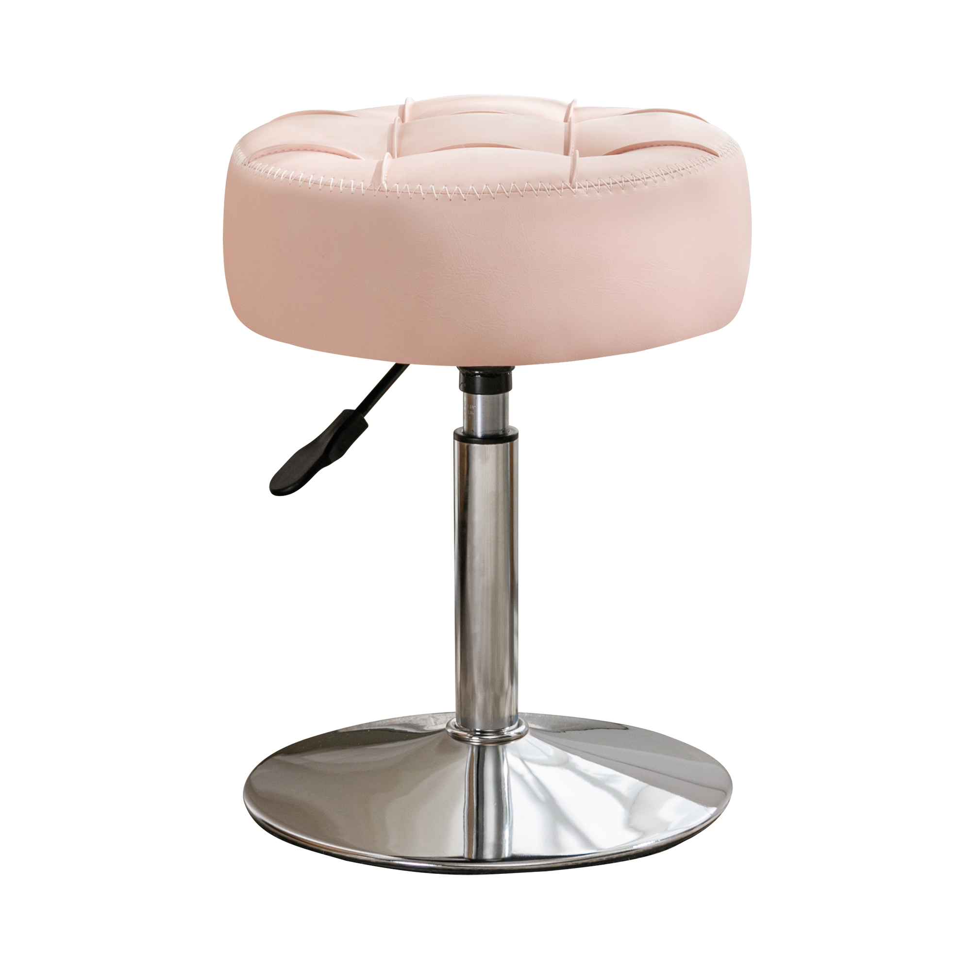 Dycanpo 360° Swivel Vanity Stool, Adjustable Height, Pink photo 7