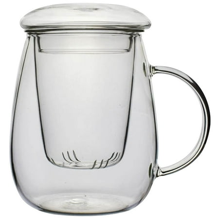 

1 Set Transparent Glass Teacup Professional Filtration Tea Cup Teaware