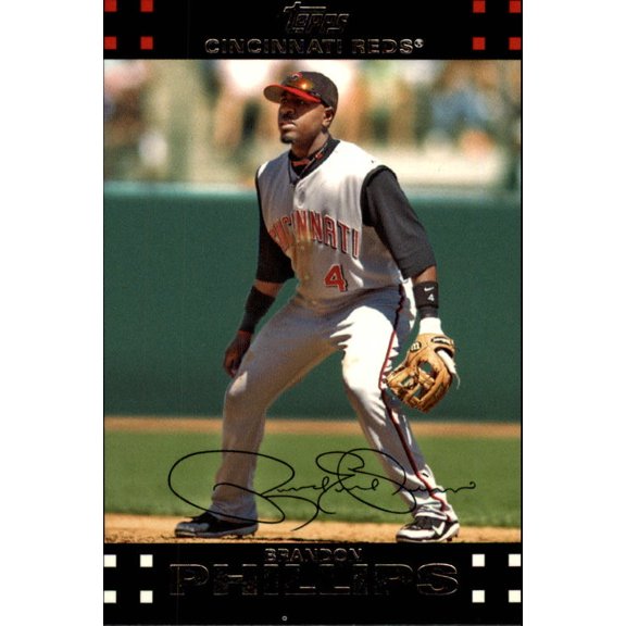 2007 Topps Red Back #414 Brandon Phillips MLB Baseball Trading Card