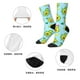 thumbnail image 5 of Fotbe Cartoon Avocado Calcetas Largas con Estampado para Hombre y Mujer – Calcetas de Compresión Transpirables y Elásticas, Viajar y Uso Diario Talla 5-11, 5 of 6