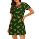 thumbnail image 1 of Fotbe Hohey Bee Bata de Dormir para Mujer con Estampado, Camisón de Algodón de Manga Corta, Ropa de Dormir Casual, 1 of 6