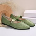 thumbnail image 5 of AUDeals Women's Mary Jane Shoes Thick Heel Pointed Toe One Strap Soft Leather Casual Dress Shoes, 5 of 8