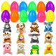 thumbnail image 1 of Paquete de 12 huevos de pascua rellenos de animales de peluche JIALWEN para niños, 1 of 7