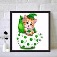 thumbnail image 4 of Cuadros Decorativos 5D DIY parte especial en forma de taladro Rhinestone diamante pintura gato en taza trabajo hecho a mano Ndcxsfigh Nuevos Originales, 4 of 9