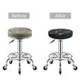thumbnail image 3 of Minimalist Cute Goat Cartoon Round Bar Stool Seat Covers, Elastic Round Chair Cover Stool Seat Slipcover Bar Stool Cushions Round Pad for 12-14 inch, 3 of 5