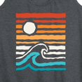 thumbnail image 3 of Instant Message - Striped Sunset - Women's Racerback Tank Top, 3 of 6