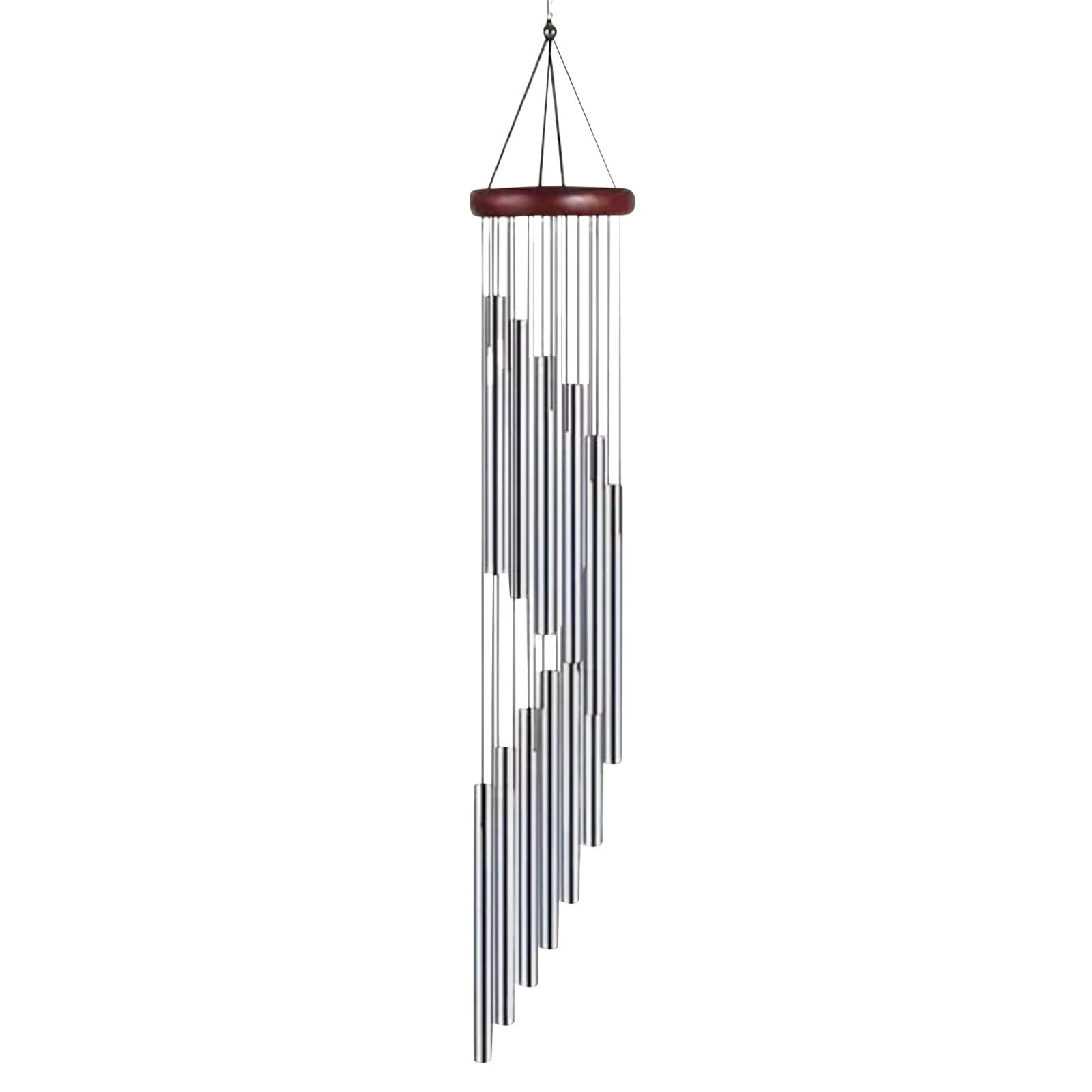 Aluminum Tube Wind Chimes for Outside – 12 Classic Tuned Music Tubes,Outdoor Waterproof Hanging Decor for Garden Patio Terrace Balcony,Sympathy Gift