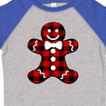 thumbnail image 4 of Inktastic Buffalo Plaid Gingerbread Man Boys or Girls Toddler T-Shirt, 4 of 5