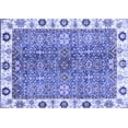 thumbnail image 1 of Ahgly Company Machine Washable Indoor Rectangle Oriental Blue Traditional Area Rugs, 6' x 9', 1 of 4