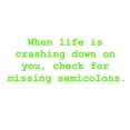 thumbnail image 2 of CafePress - Check For Missing Semicolons Mug - 11 oz Ceramic Mug - Novelty Coffee Tea Cup, 2 of 3