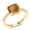 Brown||White, variant on 18K Yellow Gold Plated Silver Cushion Green Simulated Emerald Ring for Women (2.62 Cttw, Available in Size 5, 6, 7, 8, 9)