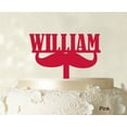thumbnail image 1 of Custom Name Cake Topper Personalized Pink Cake Topper Color Option Available 5-7 Inches Wide, 1 of 1